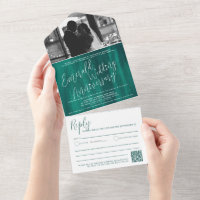 Emerald Wedding 55. Foto QR-Codeoption UAWG