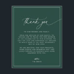 Emerald Wedding Foto Dankeschön Karte<br><div class="desc">Dieses zeitlose, romantische Design zeichnet sich durch ein modernes Skript aus, das mit fett gedrucktem Text gepaart ist. Bitte kontaktieren Sie mich, wenn Sie Hilfe bei diesem Design benötigen.</div>