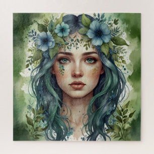 Emerald Whispers Portrait einer Frau