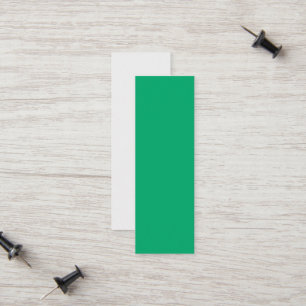 Emerald + White Custom Calling Card Telefonnummerkarte