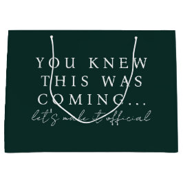 Emerald Will You Be My Bridesmaid Proposal Große Geschenktüte