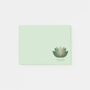 Emerald Yoga Lotus Blume Post-it Klebezettel