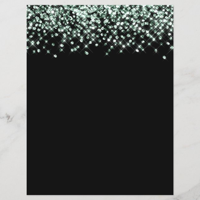 Émeraude Parties scintillant verte Confetti papier (Devant)