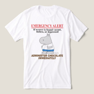 EMERGENCY ALERT CHOCOLATE by Boynton Tri-Blend Shirt