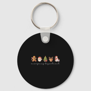 Emergency Department Christmas Ed Tech Nurse Merry Schlüsselanhänger