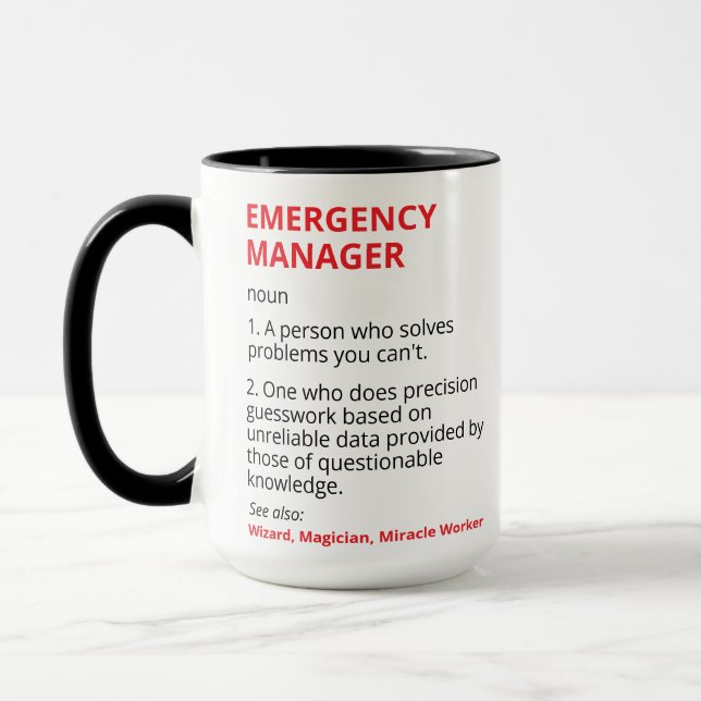 Emergency Manager Mug For Emergency Manager Gifts  Tasse (Links)