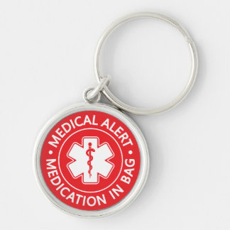 Emergency Medical Alert First Aid Medical Bag Schlüsselanhänger