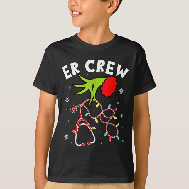Emergency Room Christmas Er Crew Nurse Xmas Holida T-Shirt (Vorderseite)