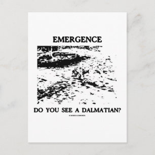 Emergenz siehst du einen Dalmatiner? Postkarte