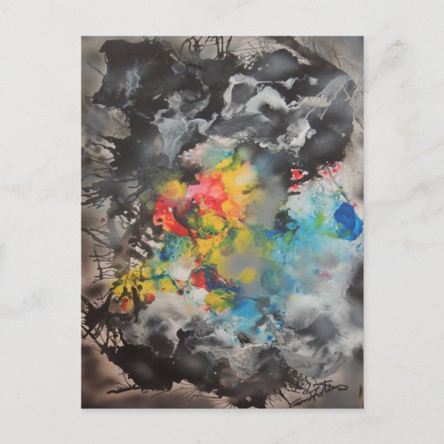 Emerging - Abstrakt von Gene Foltuz Mini Print Postkarte (Vorderseite)