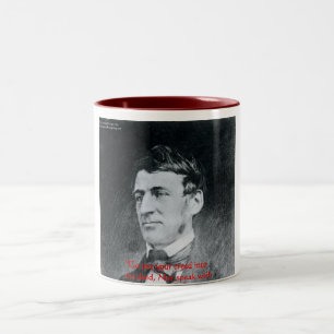 Emerson "Creed the Deed" Weisheitszettel Geschenke Zweifarbige Tasse