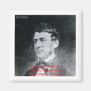 Emerson "Glube der Tat" Weisheitszitate Geschenke Magnet