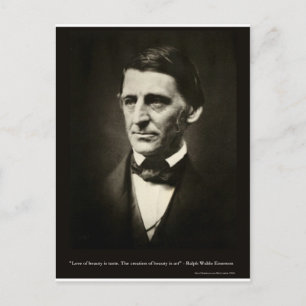 Emerson Liebe zur Schönheit ist Geschmack Liebe Zi Postkarte