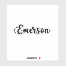 Emerson Name - Handgeschriebene Kalligrafie Aufkleber