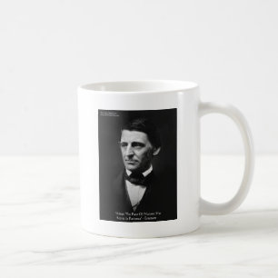 Emerson "Pace of Nature" Weisheit Zitat Geschenke Kaffeetasse
