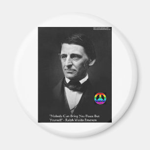 Emerson "Peace is In" - Weisheit - Zitate und T-Sh Magnet