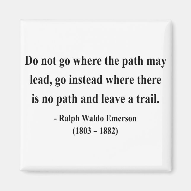 Emerson Quote 3a Magnet (Vorne)