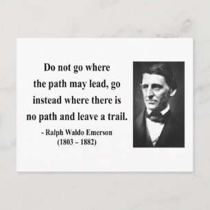 Emerson Quote 3b Postkarte