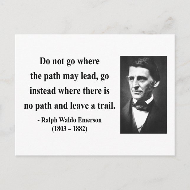 Emerson Quote 3b Postkarte (Vorderseite)