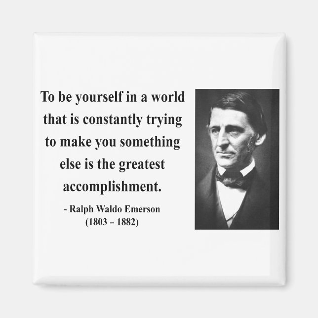 Emerson Quote 4b Magnet (Vorne)
