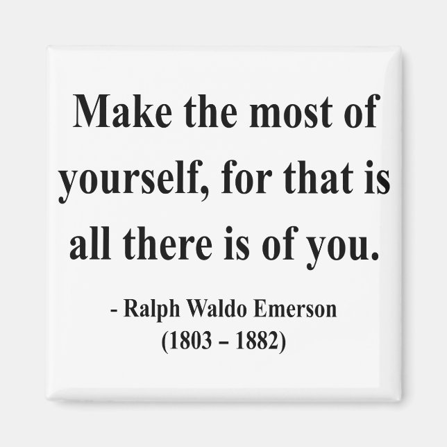 Emerson Quote 6a Magnet (Vorne)