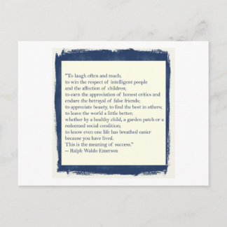 Emerson Quote Postkarte