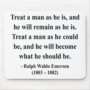 Emerson-Zitat 9a Mousepad