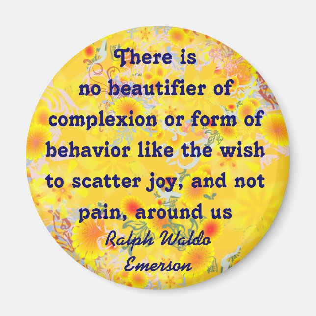 Emerson-Zitat-Magnet Magnet (Vorne)