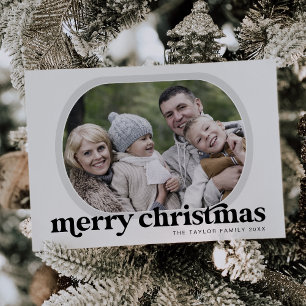 EMERY Black Family Foto Einfach Frohe Weihnachten
