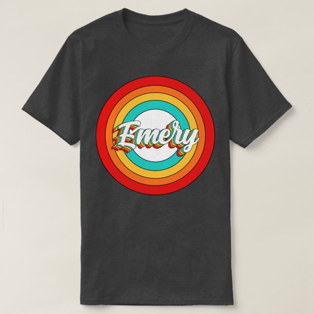 Emery Name Shirt Vintag Emery Circle (Design vorne)