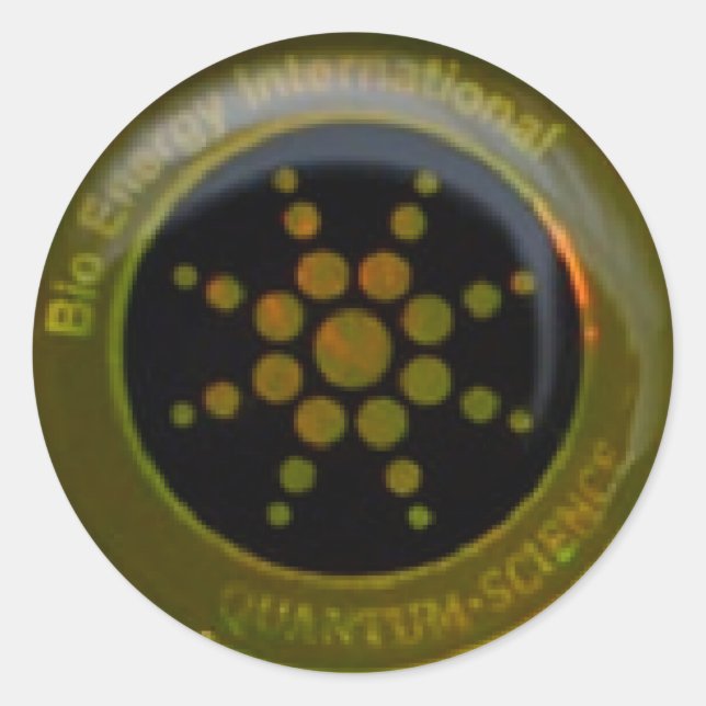 EMF-Sticker für Quantenwissenschaften Runder Aufkleber (Vorderseite)