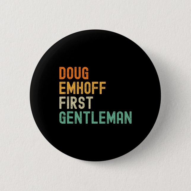 Emhoff als erster Gentleman Kamala Harris Husband Button (Vorderseite)