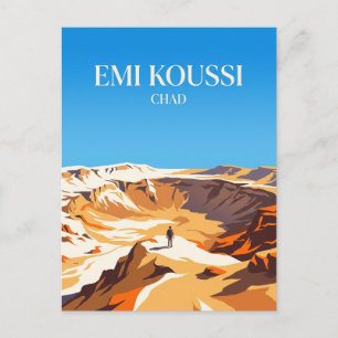 Emi Koussi Vulkan Tschad Postkarte