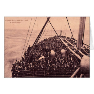 Emigranten 1910 Hamburgs Amerika Linie Auswanderer