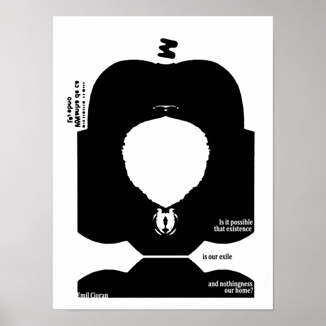 Emil Cioran Zitat Poster (Vorne)