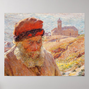 Emile Claus - Ampelio, alter Fischer von Bordigher Poster