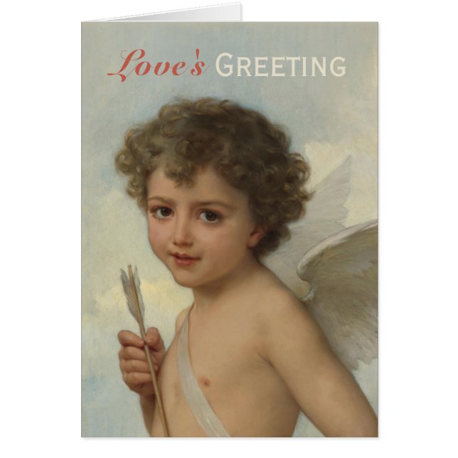 Émile Munier Amour Cupid CC1198 Valentine-Karten (Vorne)