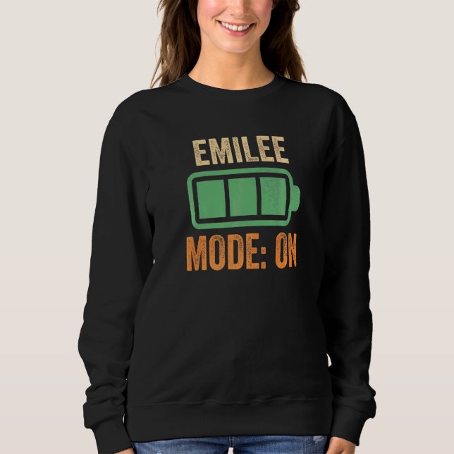 Emilee-Modus auf Batterie Sweatshirt (Vorderseite)