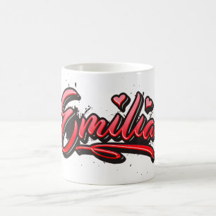 Emilia Heart Splash Graffiti Kaffeetasse