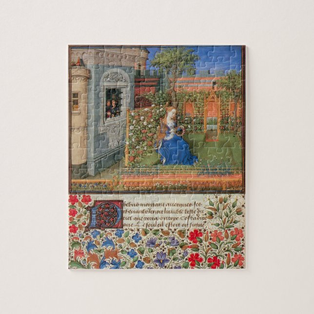 Emilia im Rose Garten Mittelalterliche Kunst (Vertikal)