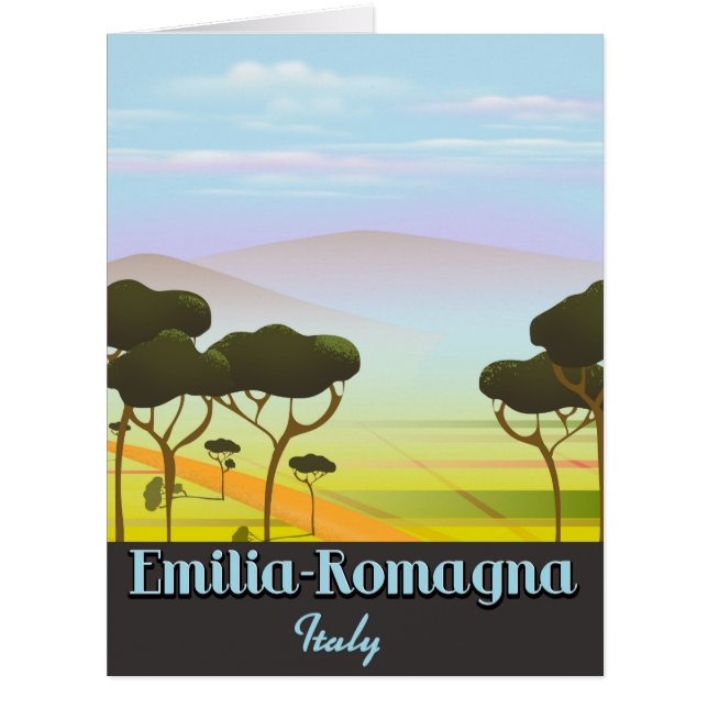 Emilia-Romagna Italien Reiseplakat (Vorderseite)