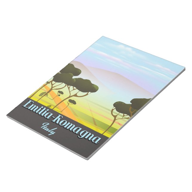 Emilia-Romagna Italien Reiseplakat Notizblock (angewinkelt)