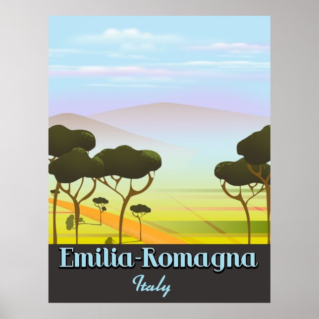 Emilia-Romagna Italien Reiseplakat Poster (Vorne)