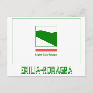 Emilia-Romagna mit Namen Postkarte
