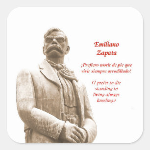 Émiliano Zapata citation autocollant