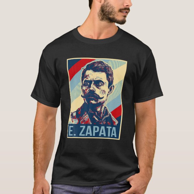 Emiliano Zapata Poster Mexikanischer Revolutionshe T-Shirt (Vorderseite)