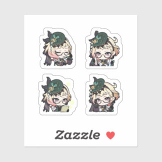 Emilie Genshin Impact 4er Stickerbogen Aufkleber