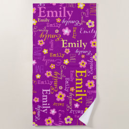 Emily-Blumennamensbadetuch Strandtuch