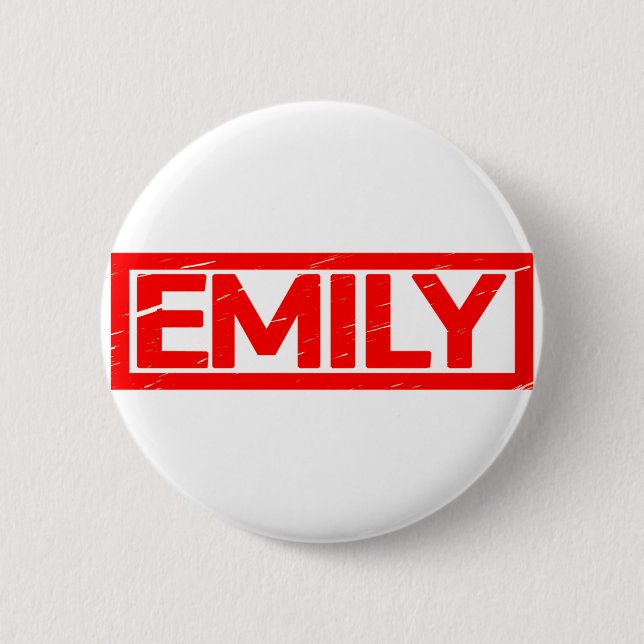 Emily Briefmarke Button (Vorderseite)