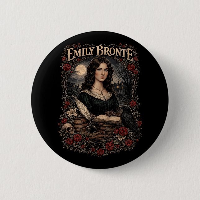Emily Brontë Button (Vorderseite)